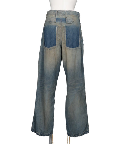 CUT OFF DENIM PANTS