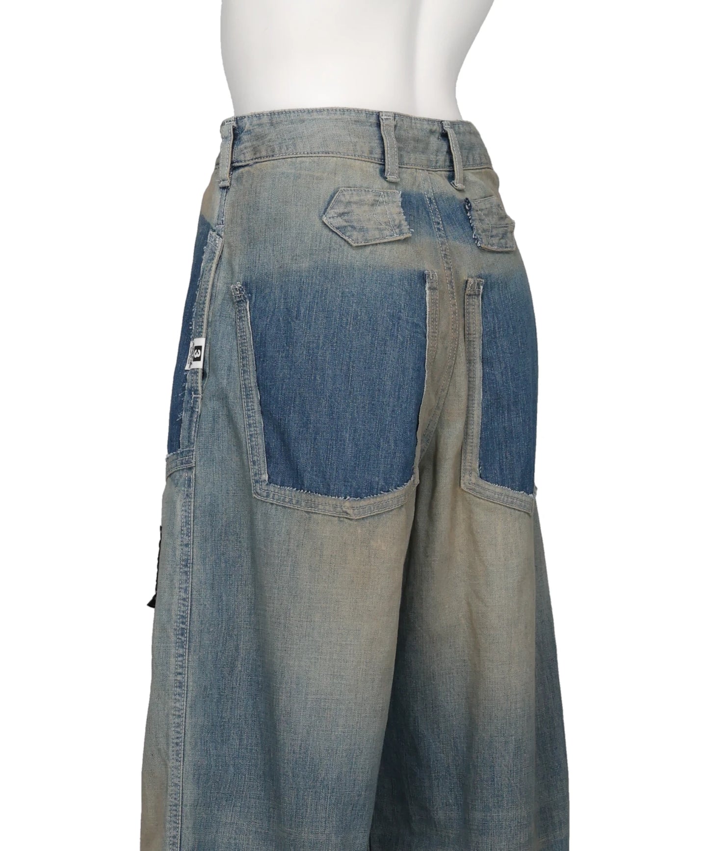 CUT OFF DENIM PANTS