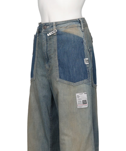 CUT OFF DENIM PANTS