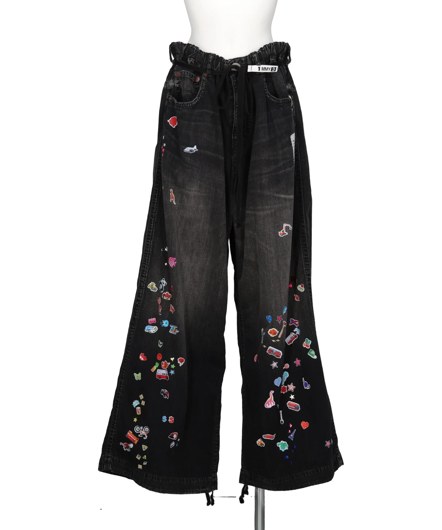 Maison MIHARA YASUHIRO(メゾンミハラヤスヒロ) DENIM HUGE DETAIL PANTS w KIDS STICKER