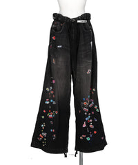 Maison MIHARA YASUHIRO(メゾンミハラヤスヒロ) DENIM HUGE DETAIL PANTS w KIDS STICKER