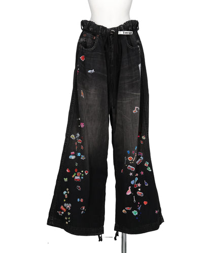 Maison MIHARA YASUHIRO(メゾンミハラヤスヒロ) DENIM HUGE DETAIL PANTS w KIDS STICKER