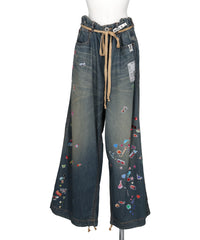 Maison MIHARA YASUHIRO(メゾンミハラヤスヒロ) DENIM HUGE DETAIL PANTS w KIDS STICKER