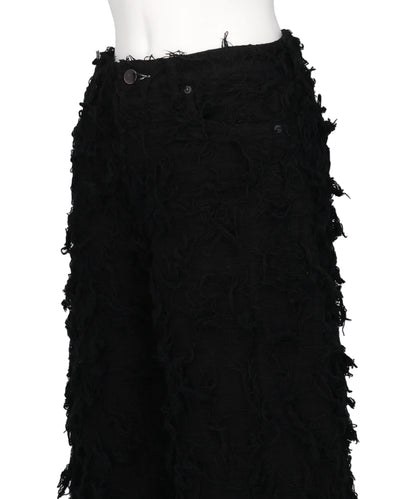 SHAGGY DENIM PANTS