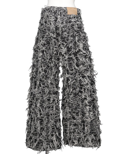 SHAGGY DENIM PANTS