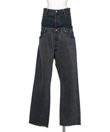 QUIITO(キイト)W WAIST DENIM PT GR