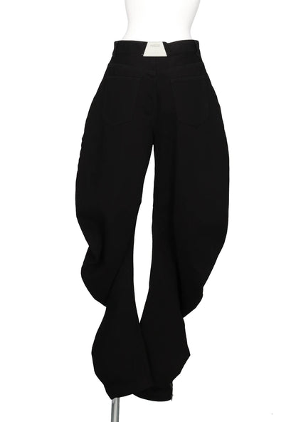 LIQUID DENIM PANTS BLACK