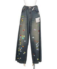Maison MIHARA YASUHIRO(メゾンミハラヤスヒロ) 2026AW DENIM HUGE DETAIL PANTS WITH PRICE TAG　B17PT101
