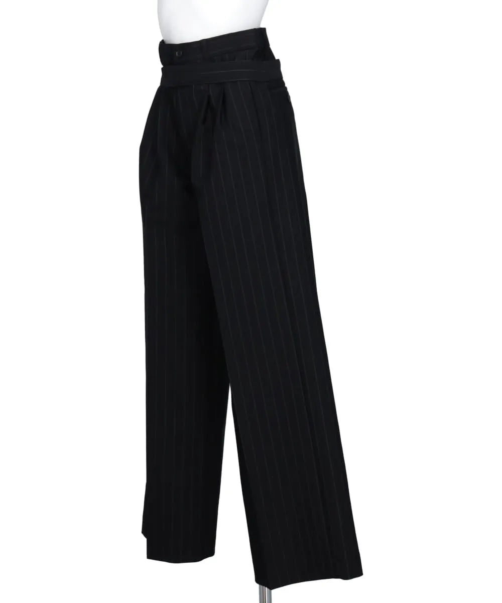 STRIPED WIDE PANTS