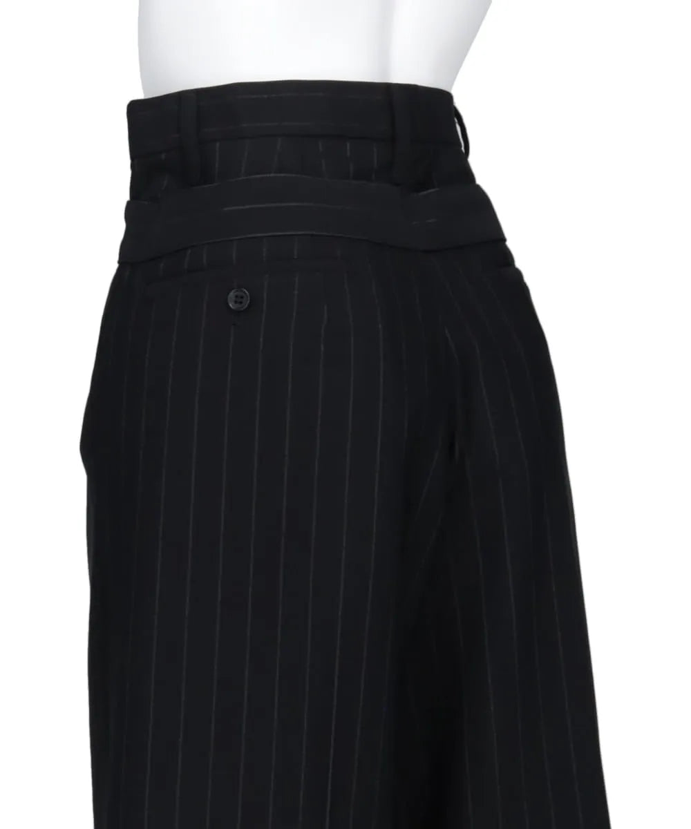 STRIPED WIDE PANTS