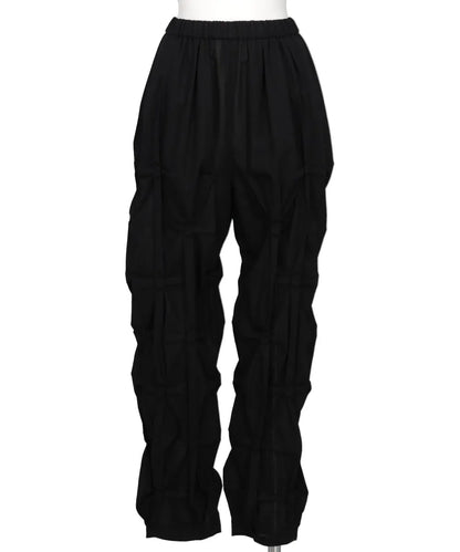 SHEER BROAD DIAMOND TUCK PANTS