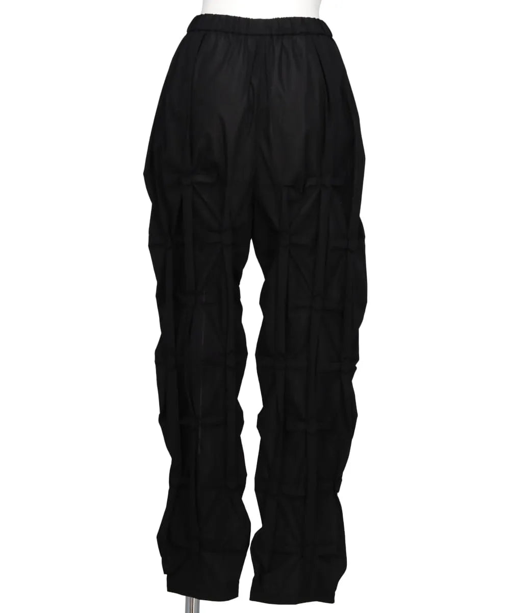 SHEER BROAD DIAMOND TUCK PANTS