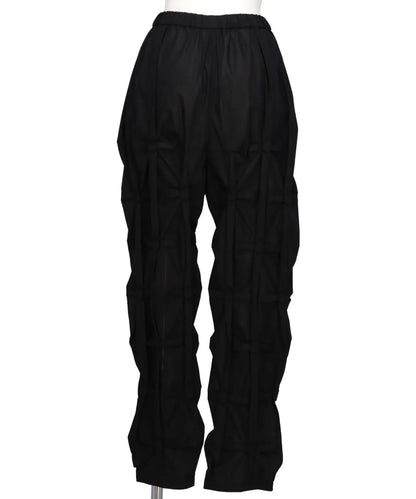 SHEER BROAD DIAMOND TUCK PANTS