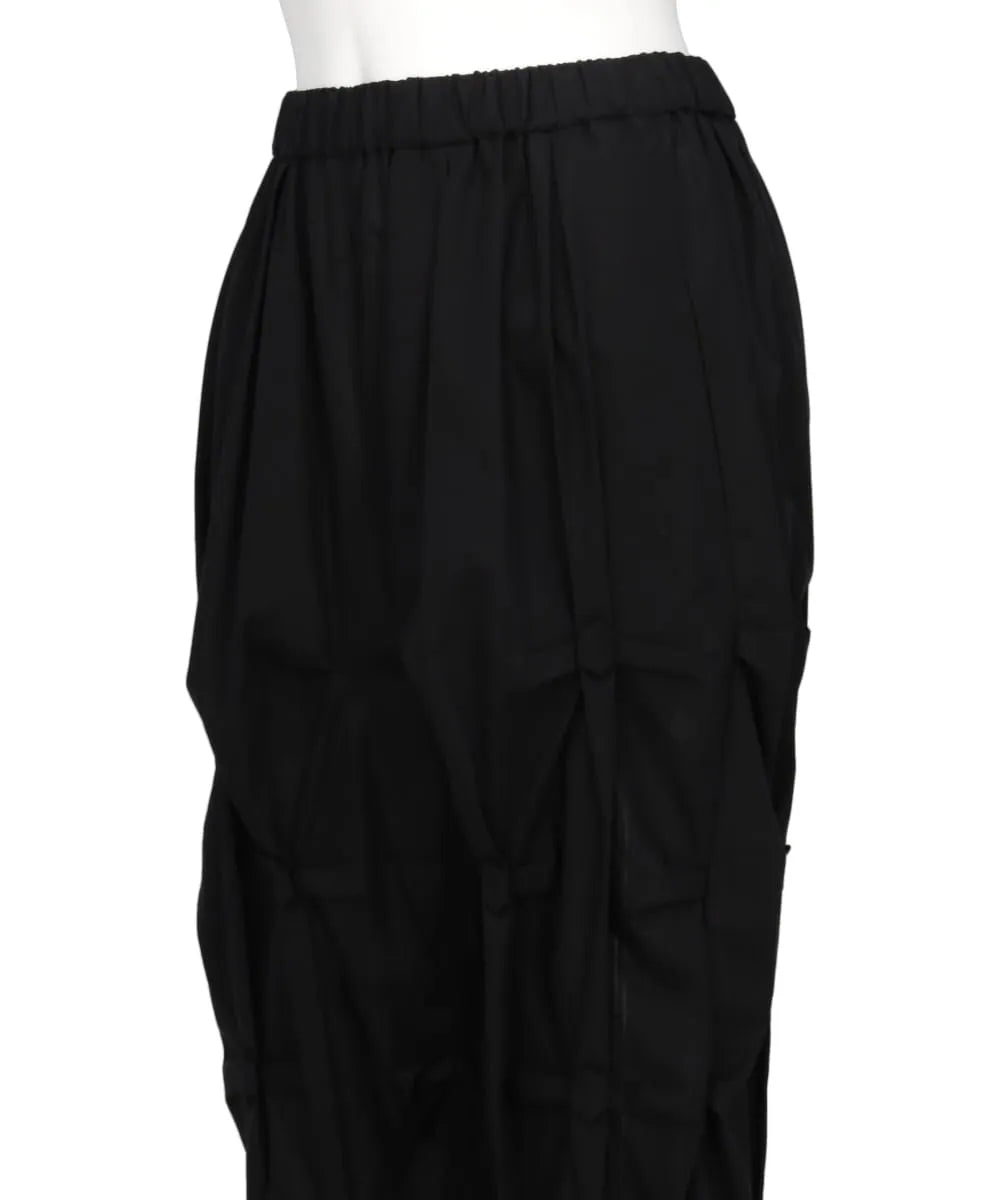 SHEER BROAD DIAMOND TUCK PANTS