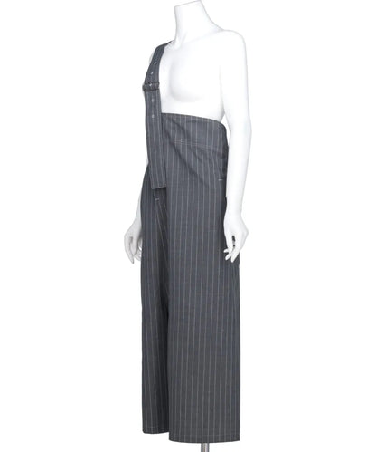 STRIPED ONE-SHOULDER PANTS