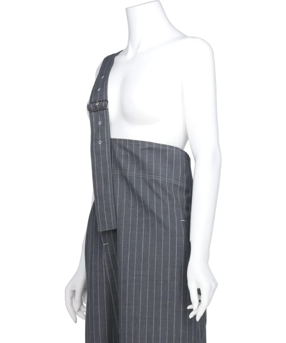 STRIPED ONE-SHOULDER PANTS