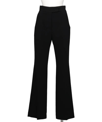 ACETATE POLYESTER HIGH WAISTEDCENTER CREASED SUIT TROUSERS