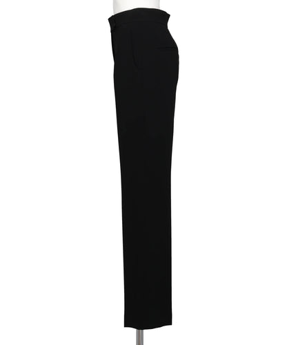 ACETATE POLYESTER HIGH WAISTEDCENTER CREASED SUIT TROUSERS