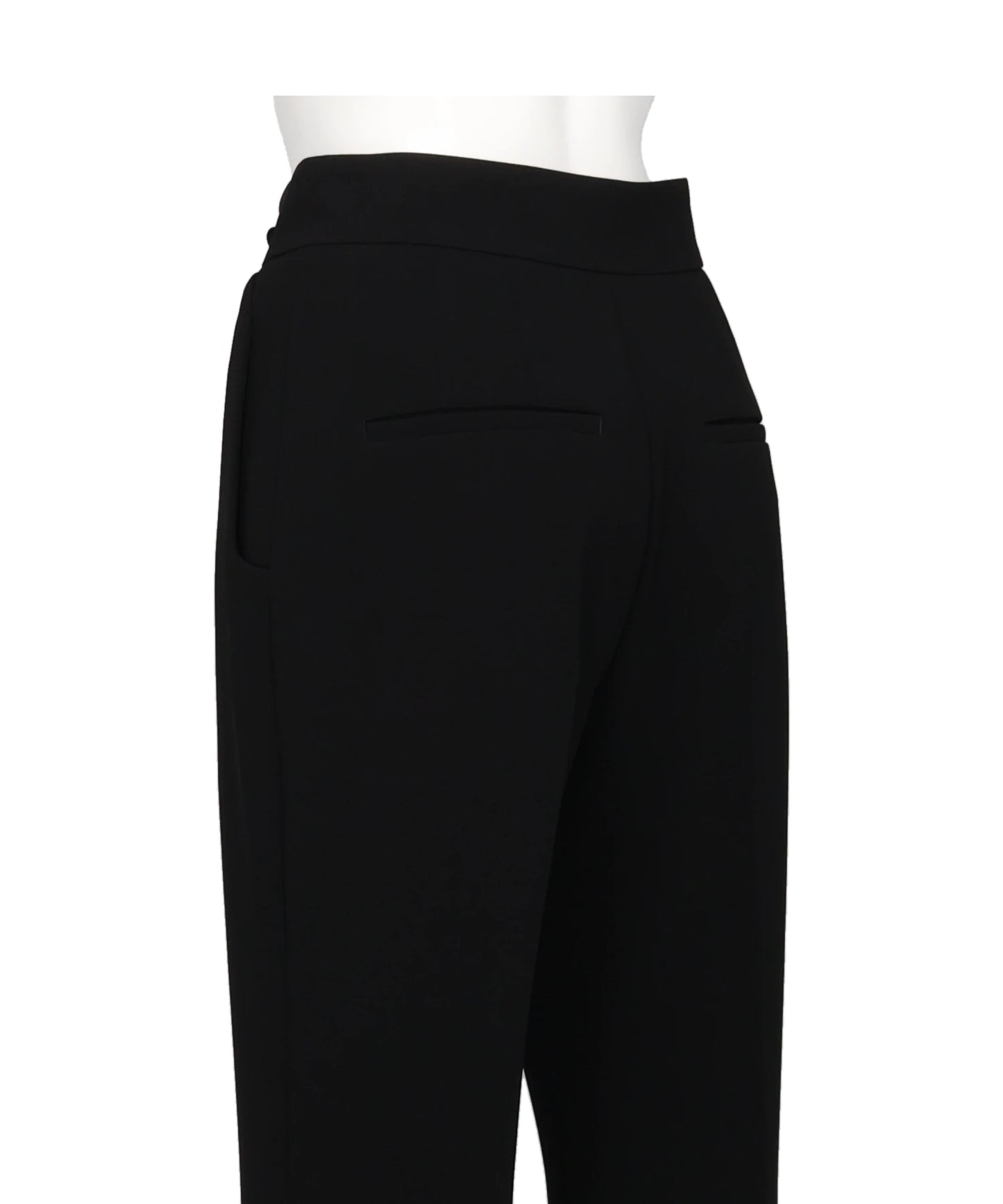 ACETATE POLYESTER HIGH WAISTEDCENTER CREASED SUIT TROUSERS