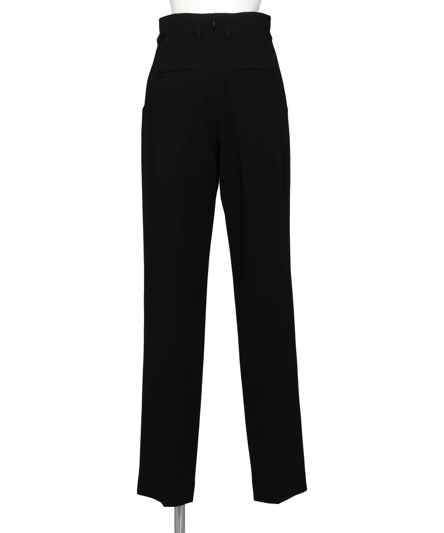 ACETATE POLYESTER HIGH WAISTED TROUSERS