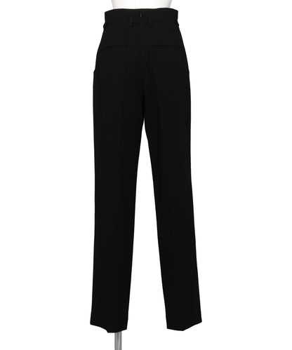 ACETATE POLYESTER HIGH WAISTED TROUSERS