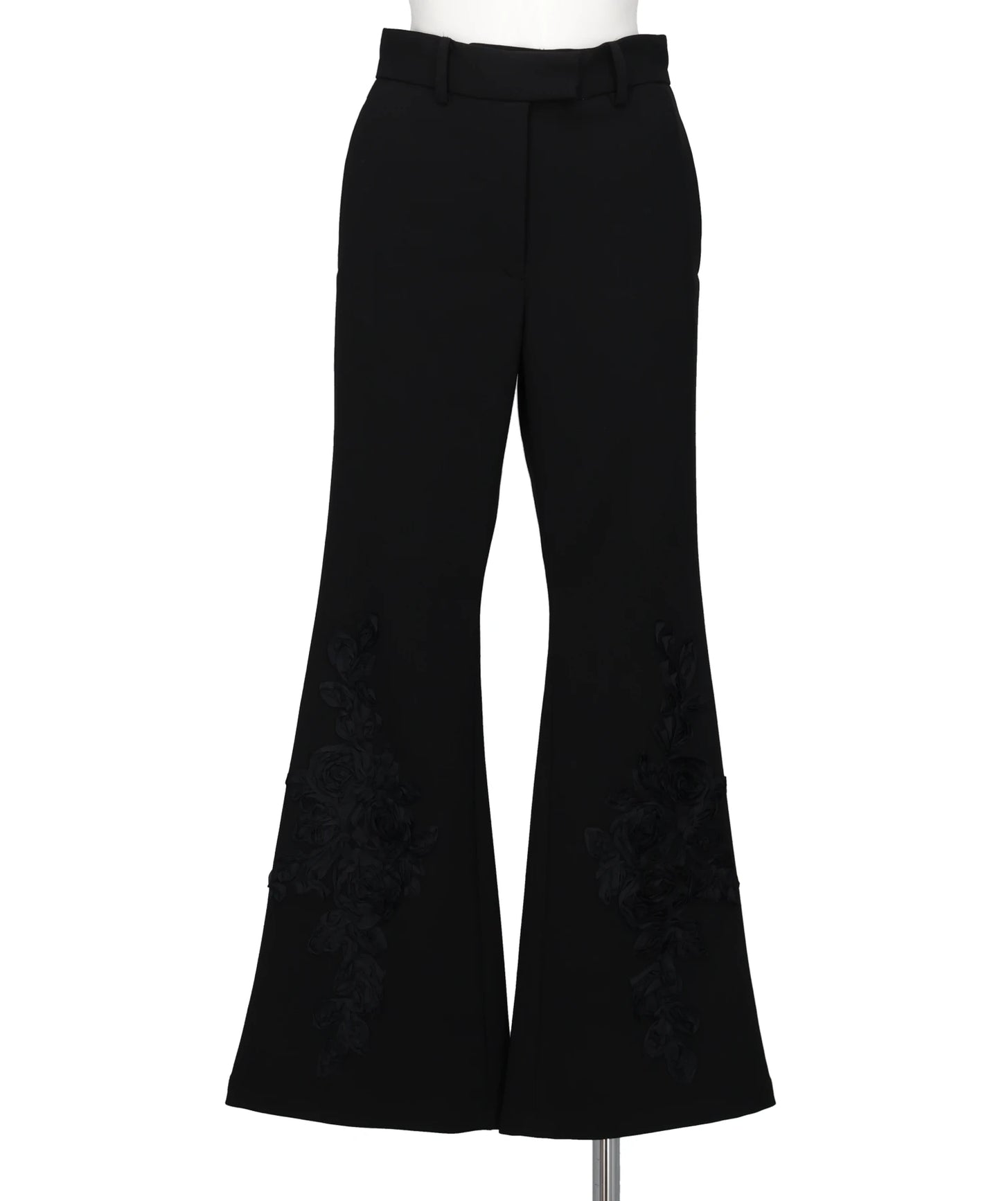 FUMIE=TANAKA(フミエタナカ)EMBROIDERY FLARE PA