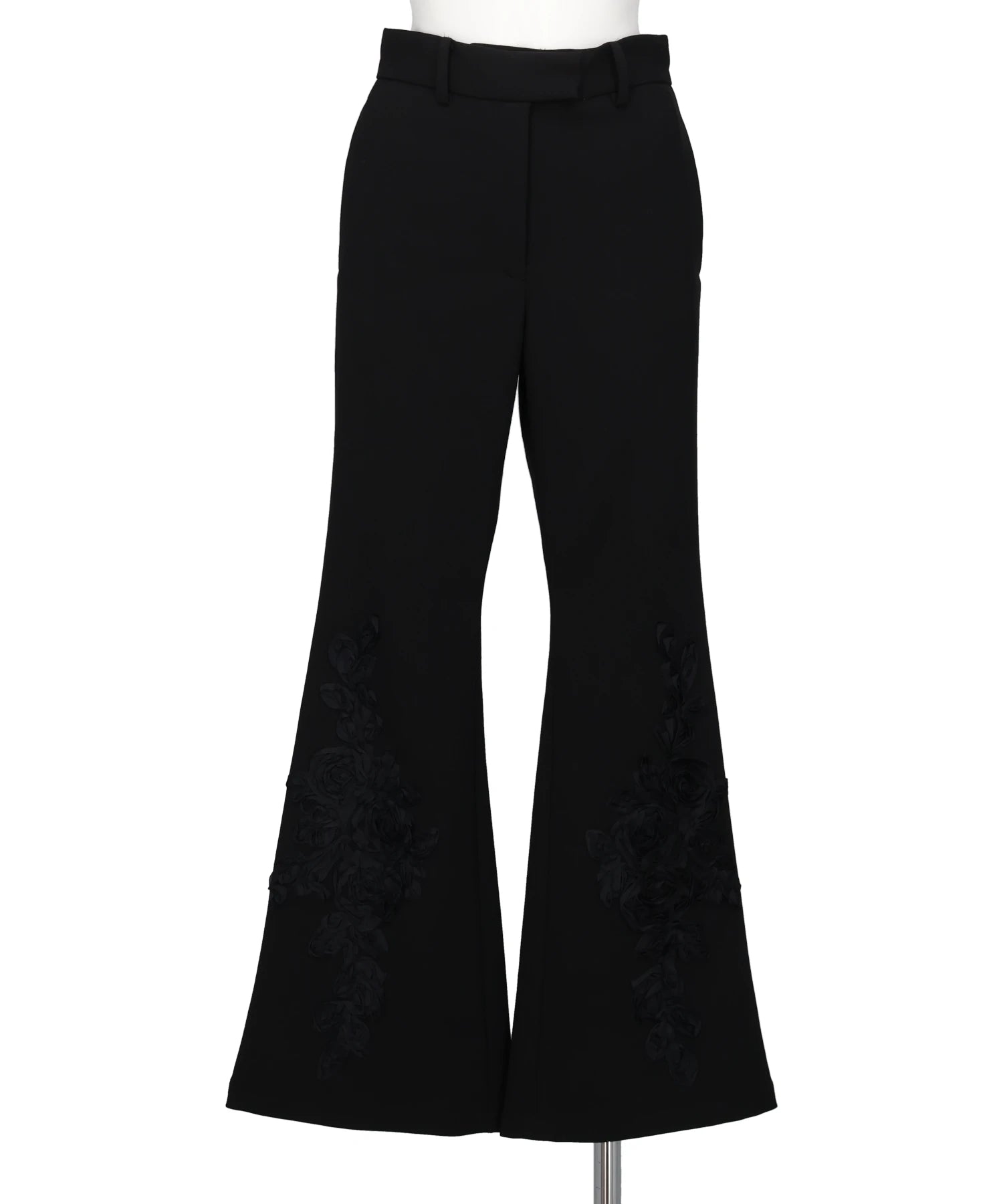 FUMIE=TANAKA(フミエタナカ)EMBROIDERY FLARE PA