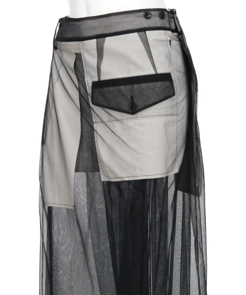 TULLE DOCKING PANTS