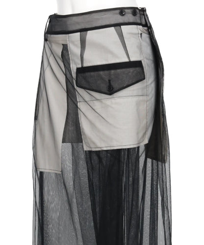 TULLE DOCKING PANTS