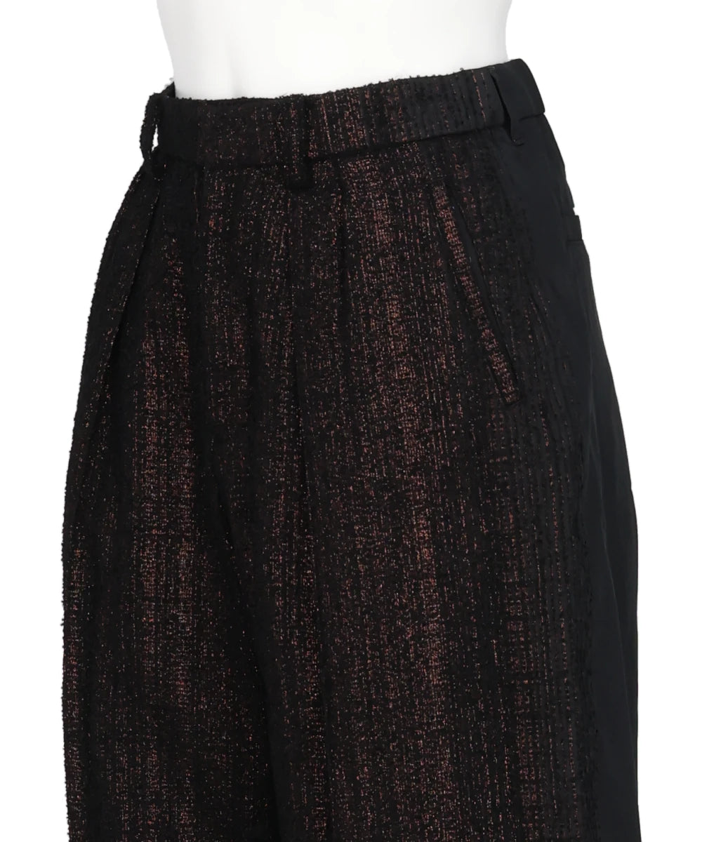GLITTER TWEED PANTS
