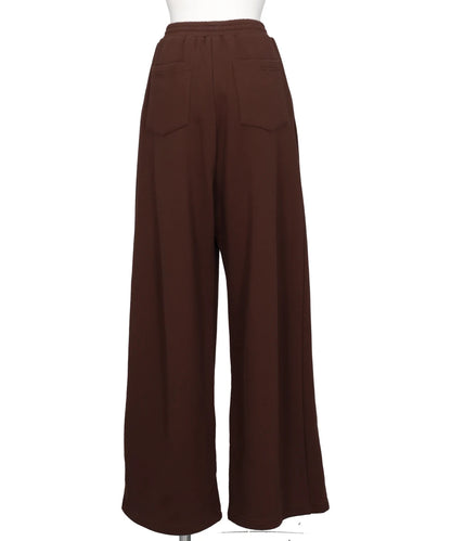 FLOWER APPLIQUE JERSEY PANTS