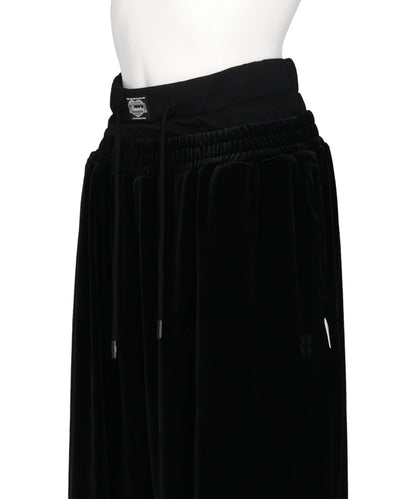 LAYERED VELVET TROUSER