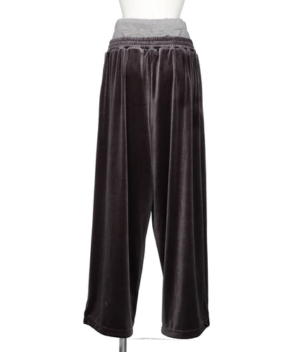 LAYERED VELVET TROUSER