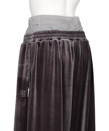 LAYERED VELVET TROUSER