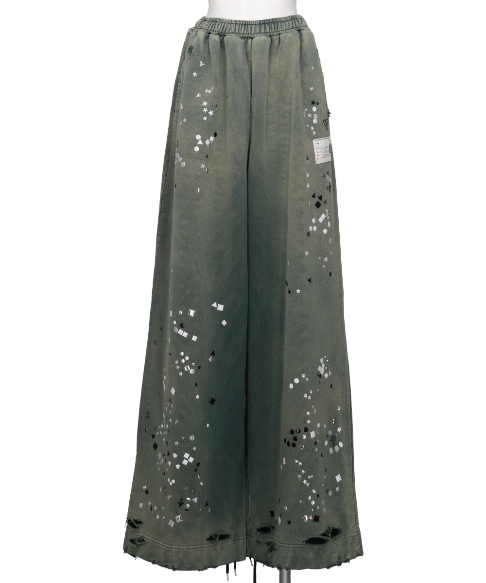 EMBELLISHED SUN FADED PANTS