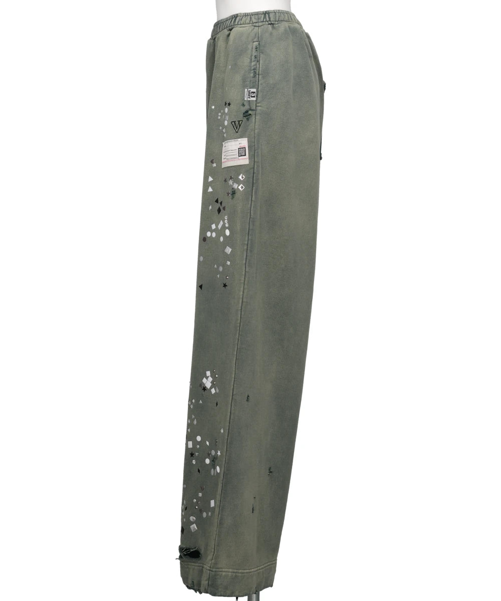 EMBELLISHED SUN FADED PANTS