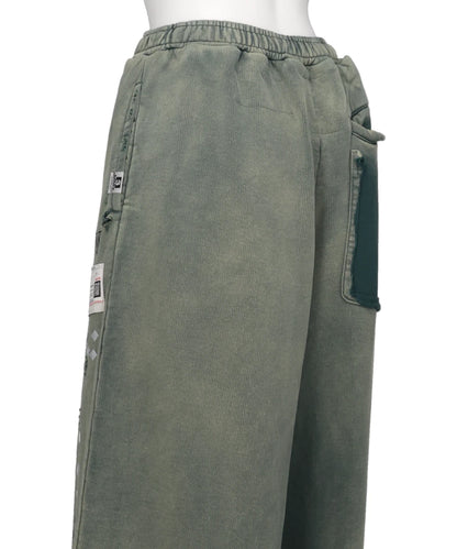 EMBELLISHED SUN FADED PANTS