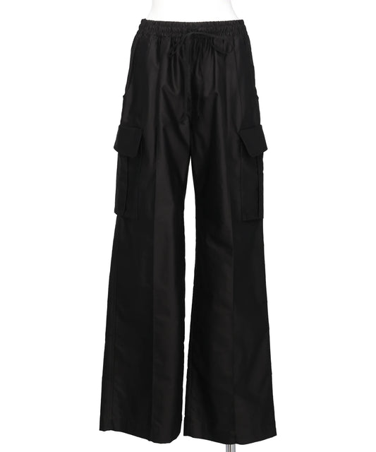 Mame Kurogouchi(マメクロゴウチ) 2026SS COTTON HIGH WAISTED CARGO TROUSERS MM26SS-PT055