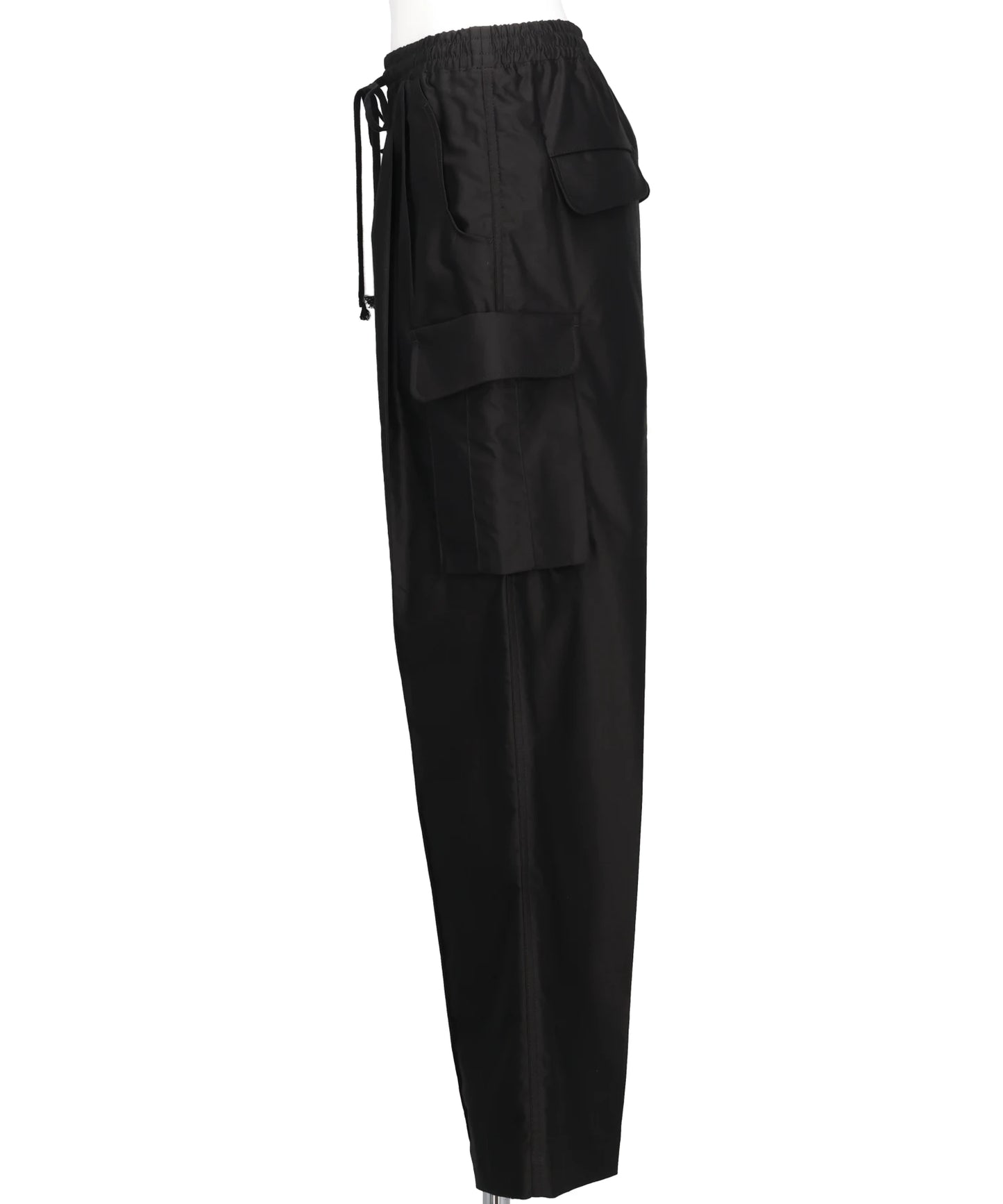 COTTON HIGH WAISTED CARGO TROUSERS