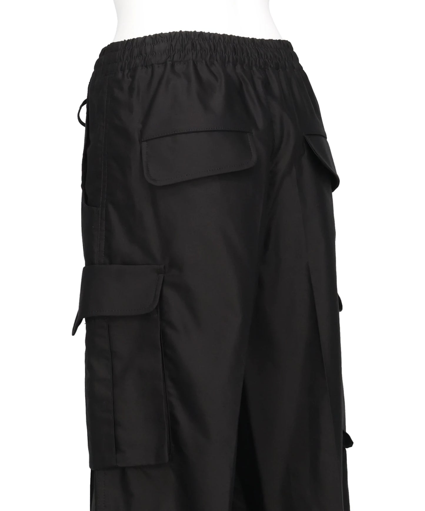 COTTON HIGH WAISTED CARGO TROUSERS