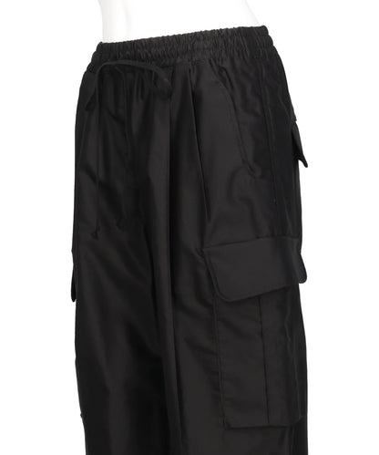 COTTON HIGH WAISTED CARGO TROUSERS