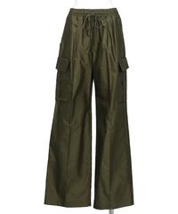 Mame Kurogouchi(マメクロゴウチ) 2026SS COTTON HIGH WAISTED CARGO TROUSERS MM26SS-PT055