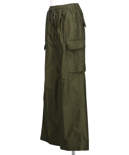 COTTON HIGH WAISTED CARGO TROUSERS