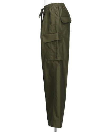 COTTON HIGH WAISTED CARGO TROUSERS
