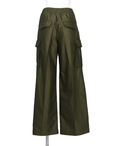COTTON HIGH WAISTED CARGO TROUSERS