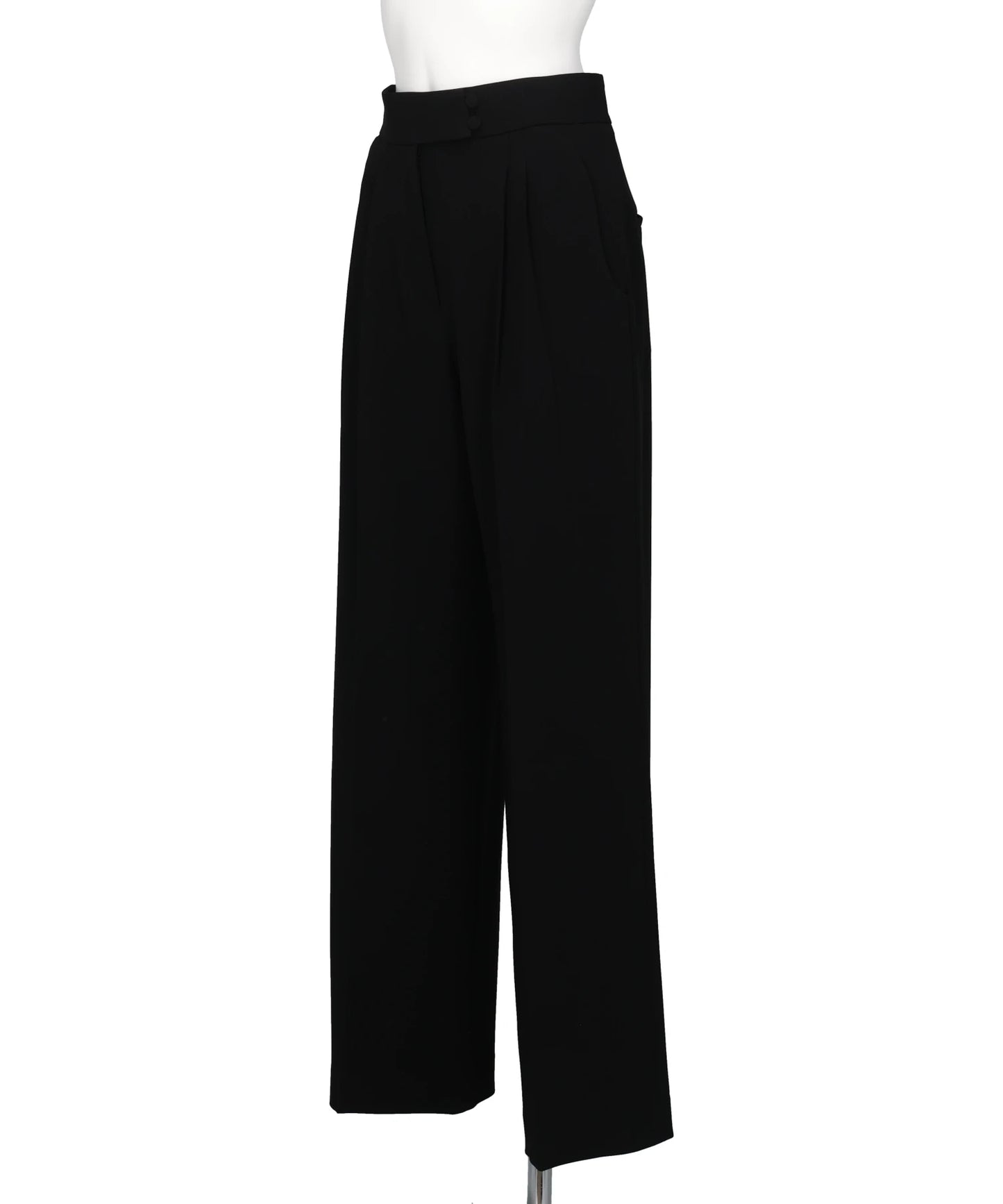 TRIACETATE POLYESTER HIGH WAISTED WIDE