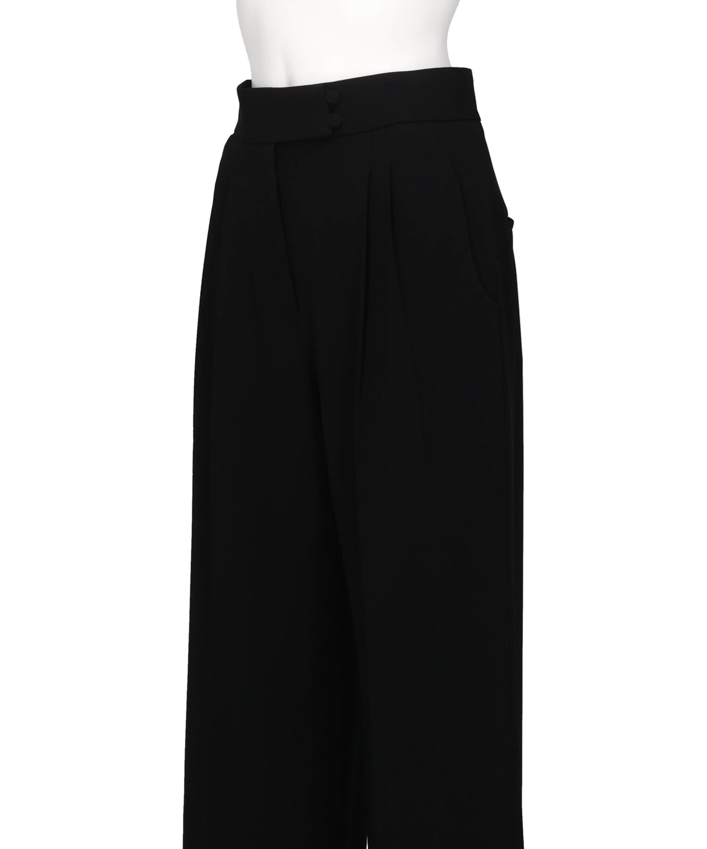 TRIACETATE POLYESTER HIGH WAISTED WIDE