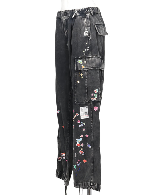 MILITARY PANTS w KIDS STICKER