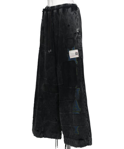 BLEACHED REPAIR SWEAT PANTS