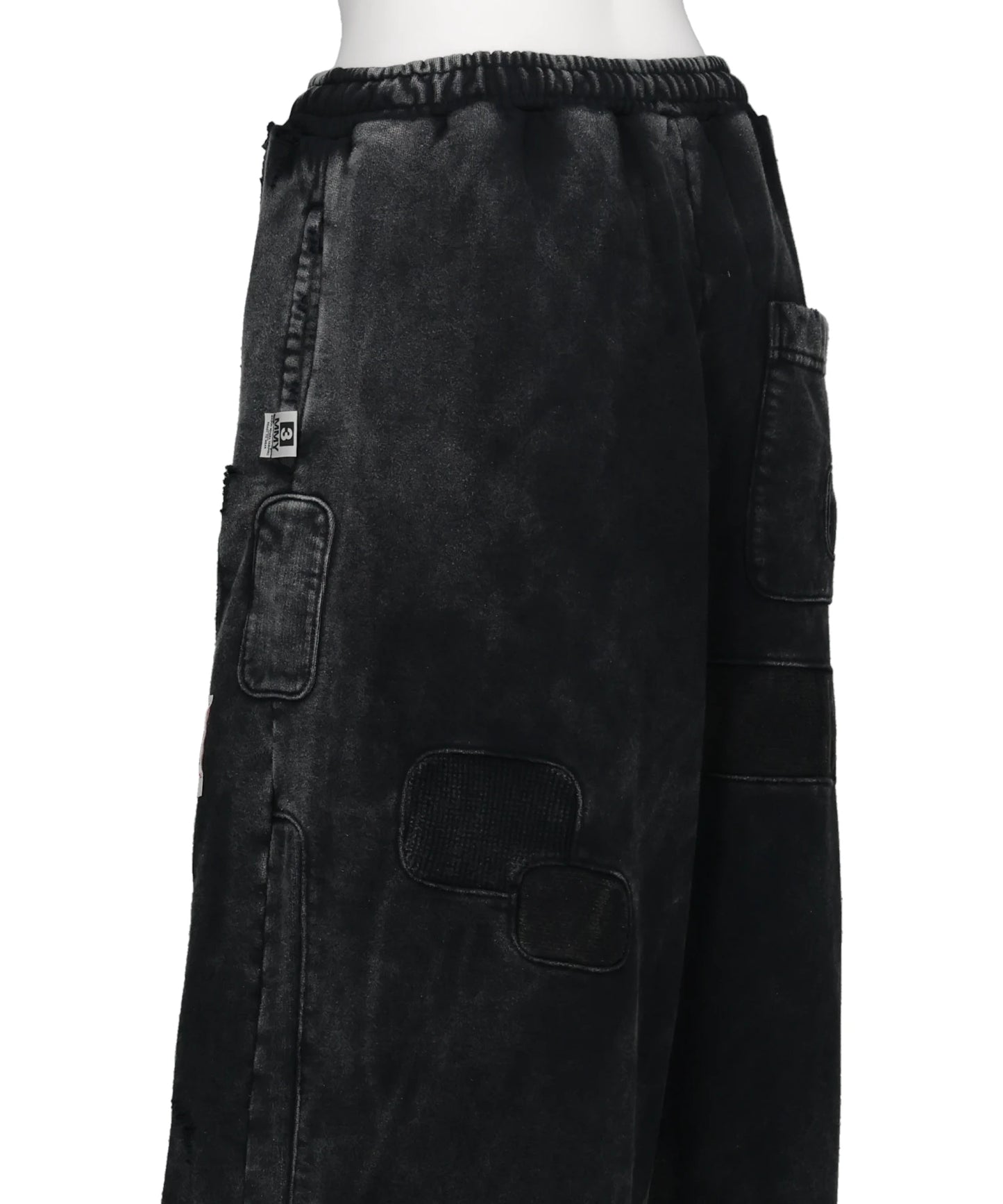 BLEACHED REPAIR SWEAT PANTS